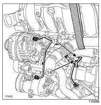 Renault Clio. Starter: Removal - Refitting