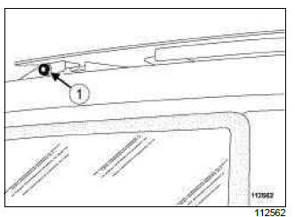 Renault Clio. Sunroof mobile panel: Removal - Refitting