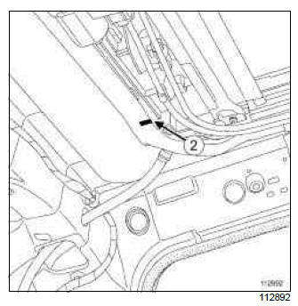 Renault Clio. Sunroof operating mechanism: Removal - Refitting