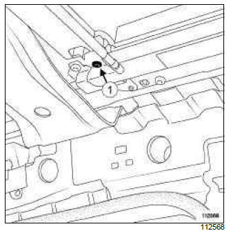 Renault Clio. Sunroof sun visors: Removal - Refitting