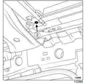 Renault Clio. Sunroof sun visors: Removal - Refitting