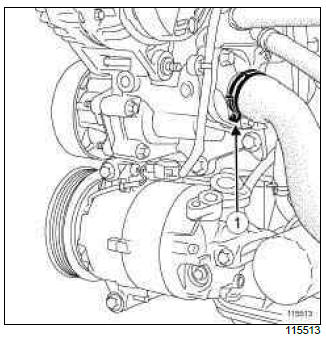 Renault Clio. Thermostat: Removal - Refitting