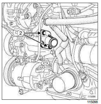 Renault Clio. Thermostat: Removal - Refitting