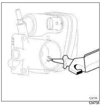 Renault Clio. Throttle valve: Cleaning