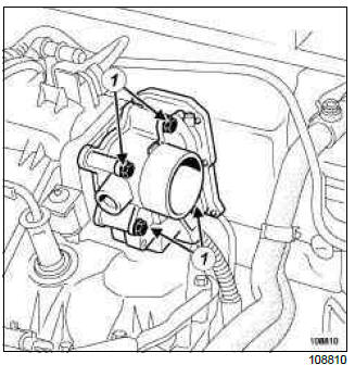 Renault Clio. Throttle valve: Removal - Refitting