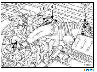 Renault Clio. Throttle valve: Removal - Refitting