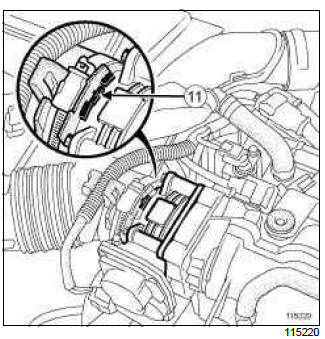 Renault Clio. Throttle valve: Removal - Refitting