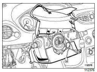 Renault Clio. Transponder ring: Removal - Refitting