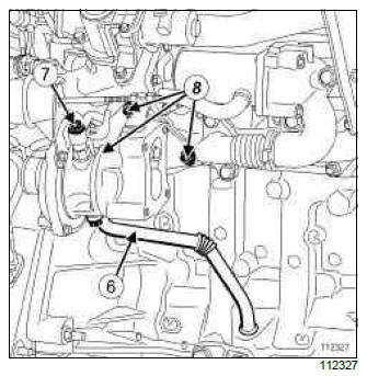 Renault Clio. Turbocharger: Removal - Refitting