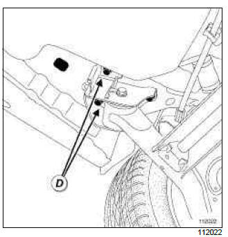 Renault Clio. Vehicle on repair bench: Description