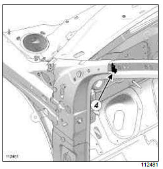 Renault Clio. Hollow section inserts: List and location of components