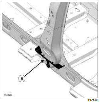 Renault Clio. Hollow section inserts: List and location of components