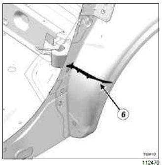 Renault Clio. Hollow section inserts: List and location of components