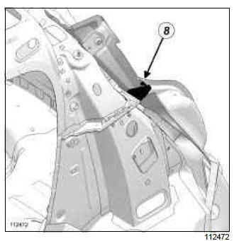 Renault Clio. Hollow section inserts: List and location of components