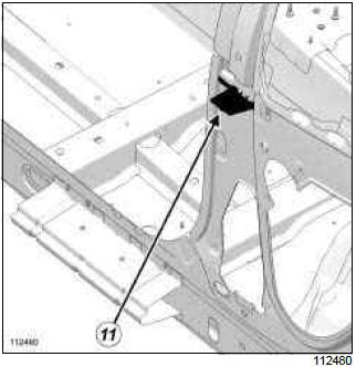 Renault Clio. Hollow section inserts: List and location of components