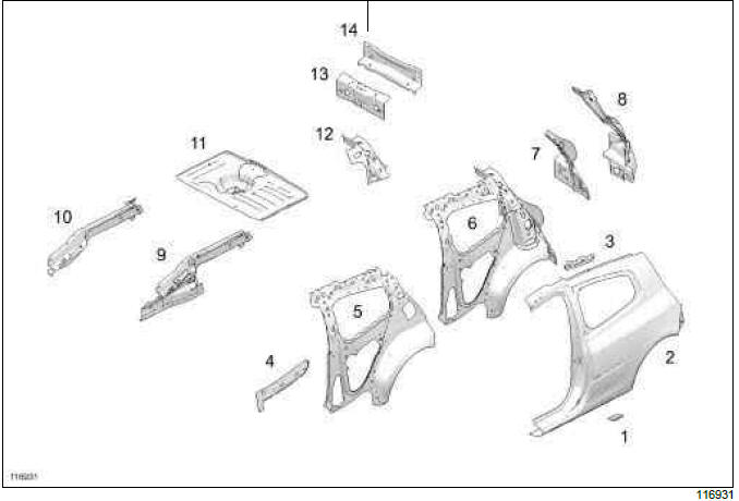 Renault Clio. Vehicle structure