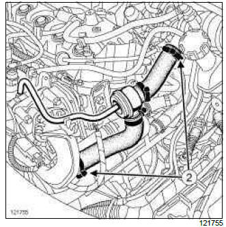 Renault Clio. Water chamber: Removal - Refitting