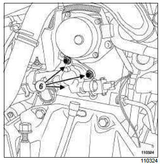 Renault Clio. Water chamber: Removal - Refitting