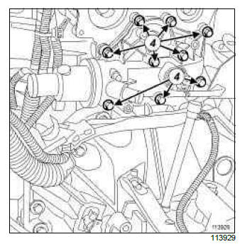 Renault Clio. Water chamber: Removal - Refitting