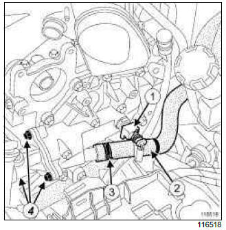 Renault Clio. Water chamber: Removal - Refitting