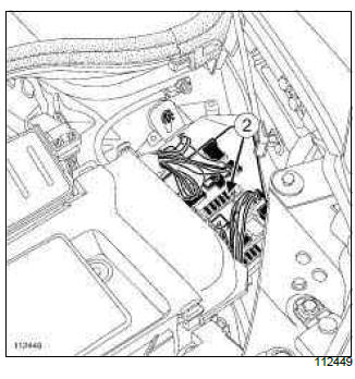 Renault Clio. Wiping and washing: List and location of components