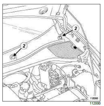 Renault Clio. Wiping arm: Removal - Refitting
