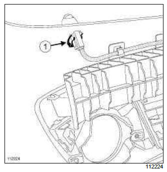 Renault Clio. Headlight washer jet: Removal - Refitting